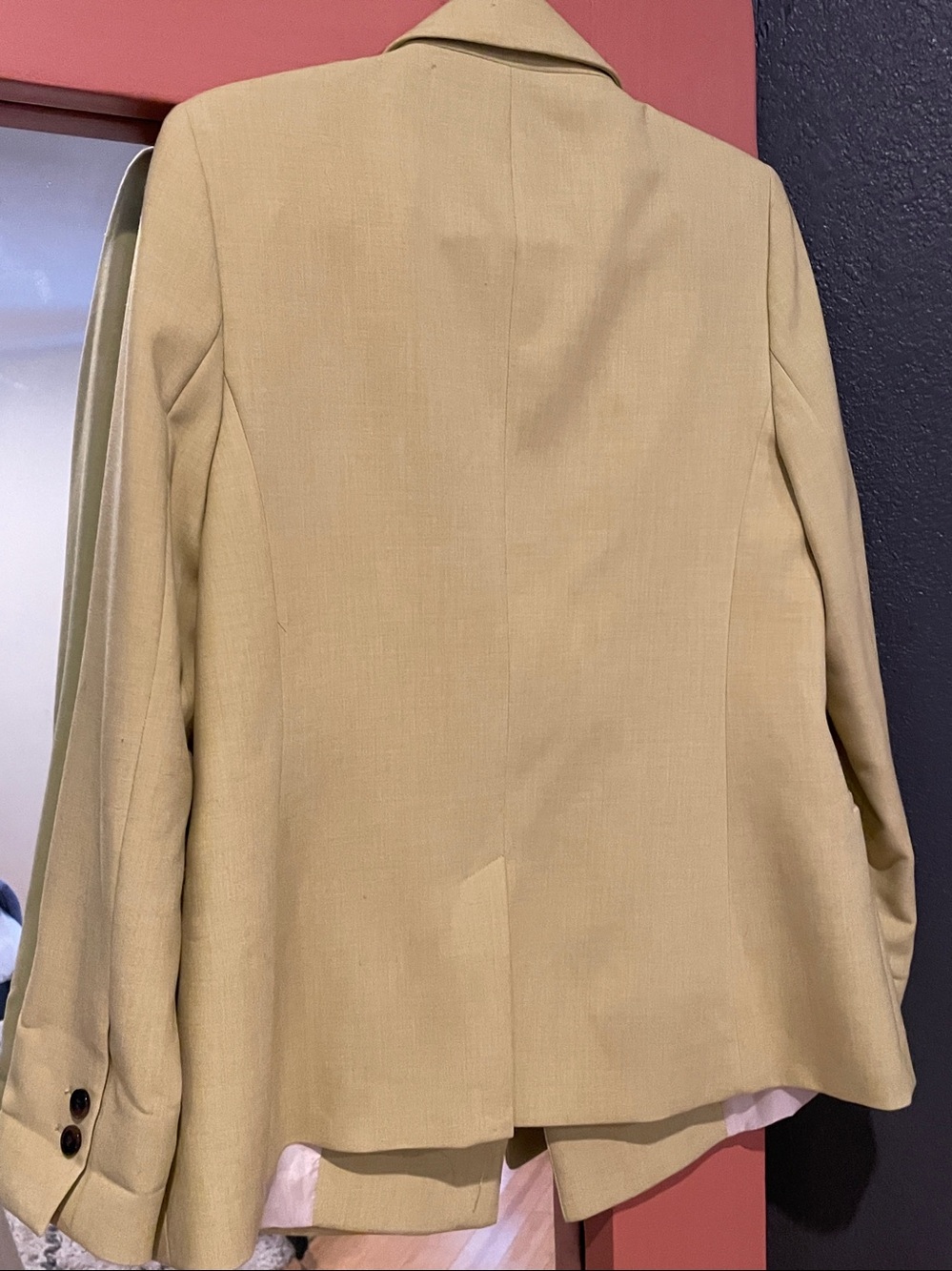 Topshop 🍋 Lemon-Green Single-Breasted Blazer - Picture 7 of 7